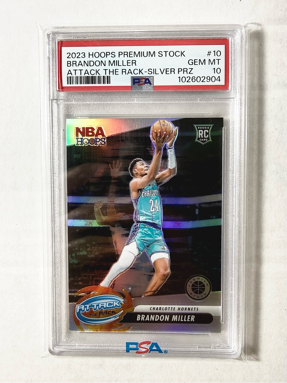 Panini Brandon Miller Rookie Card - Blue, Gold, White